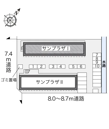 ★手数料０円★越谷市大林 月極駐車場